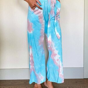 Pantalón Tie Dye Azul-Rosa