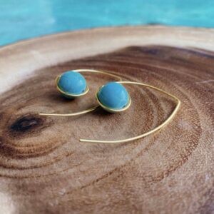 Pendientes Colgantes Turquesas